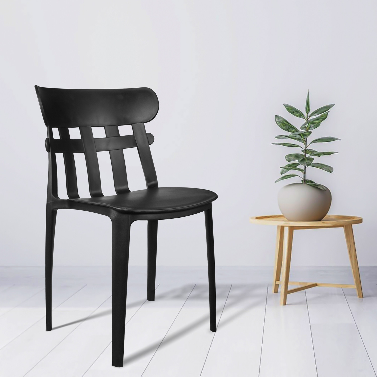 Image of Rose Designer Chairs Aux Modern Stackable chairs for Dining, Outdoor & Home Plastic Dining Chair