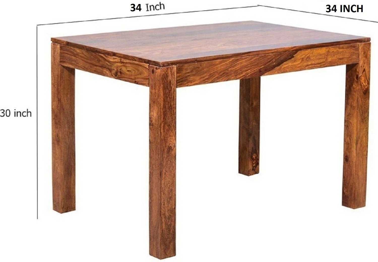 Image of JeenWood Beautiful Dining Set In Sheesham Wood In Living Room Solid Wood 4 Seater Dining Set