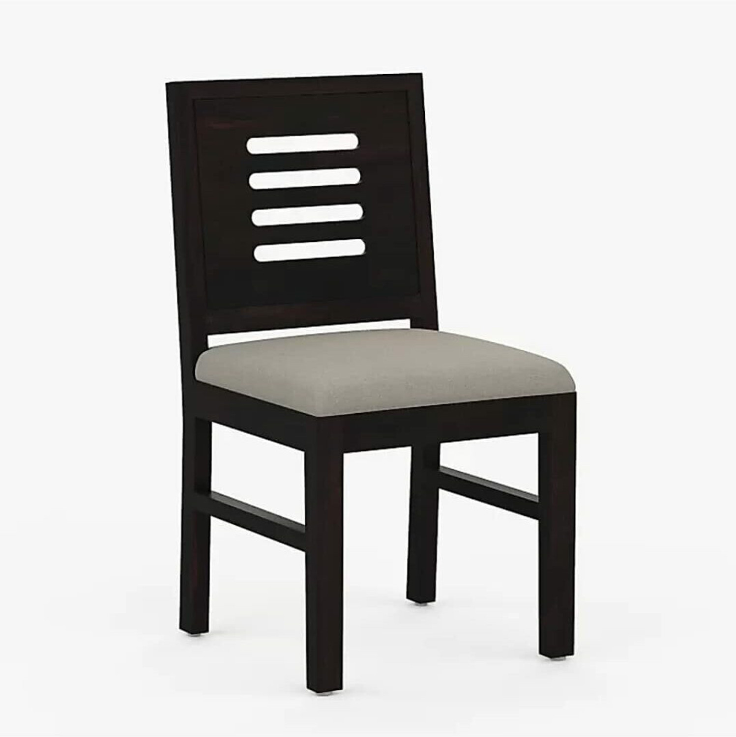 Image of BRIGHTWOOD Solid Wood Sheesham Wood 4 Seater Dining Table With 4 Chairs For Dining Room Solid Wood 4 Seater Dining Set