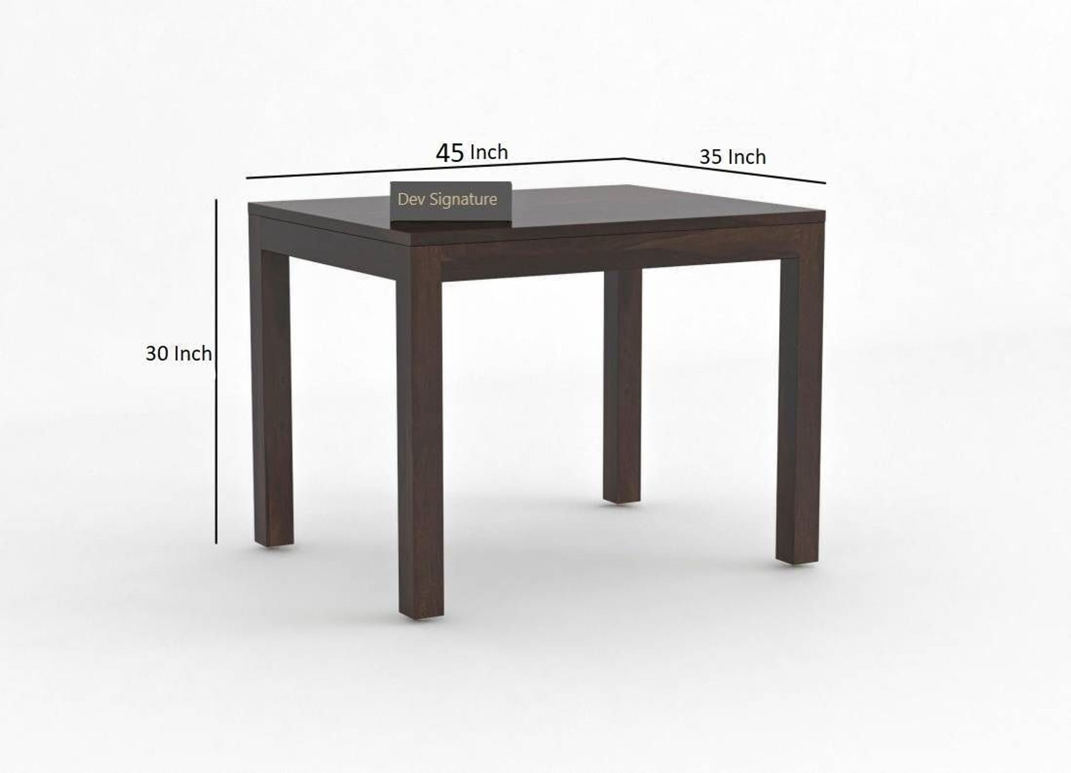 Image of Devsignature Solid Sheesham Wood Four Seater Dining Set For Kitchen , Hotel , Restaurant Solid Wood 4 Seater Dining Set