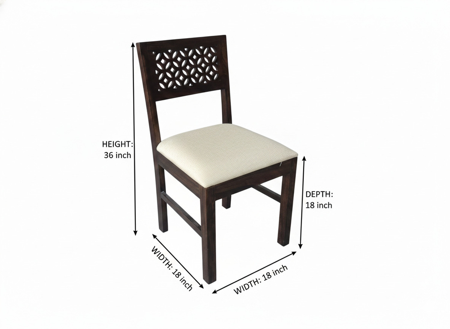 Image of Deuba Premium Quality Dining Table Set for living room Solid Wood 4 Seater Dining Set