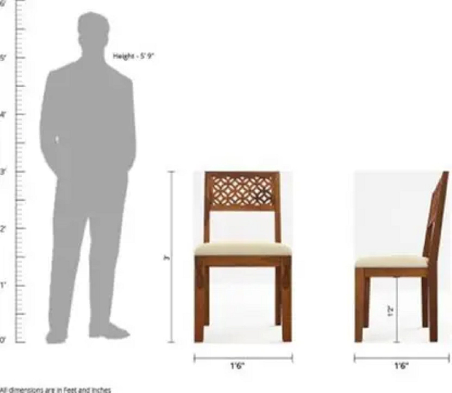 Image of Flipkart Perfect Homes Pure Sheesham Wood Tow Seater Dining Set For Dining Room /Home Solid Wood 2 Seater Dining Set