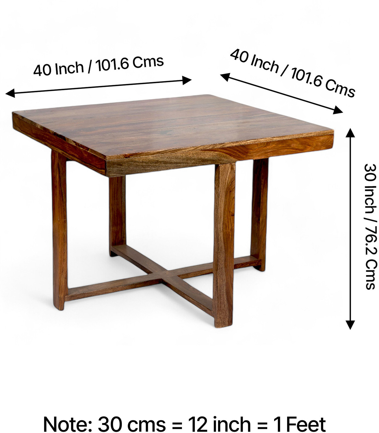 Image of Ikiriya Kingston Sheesham ( Rosewood ) Solid Wood 4 Seater Dining Set