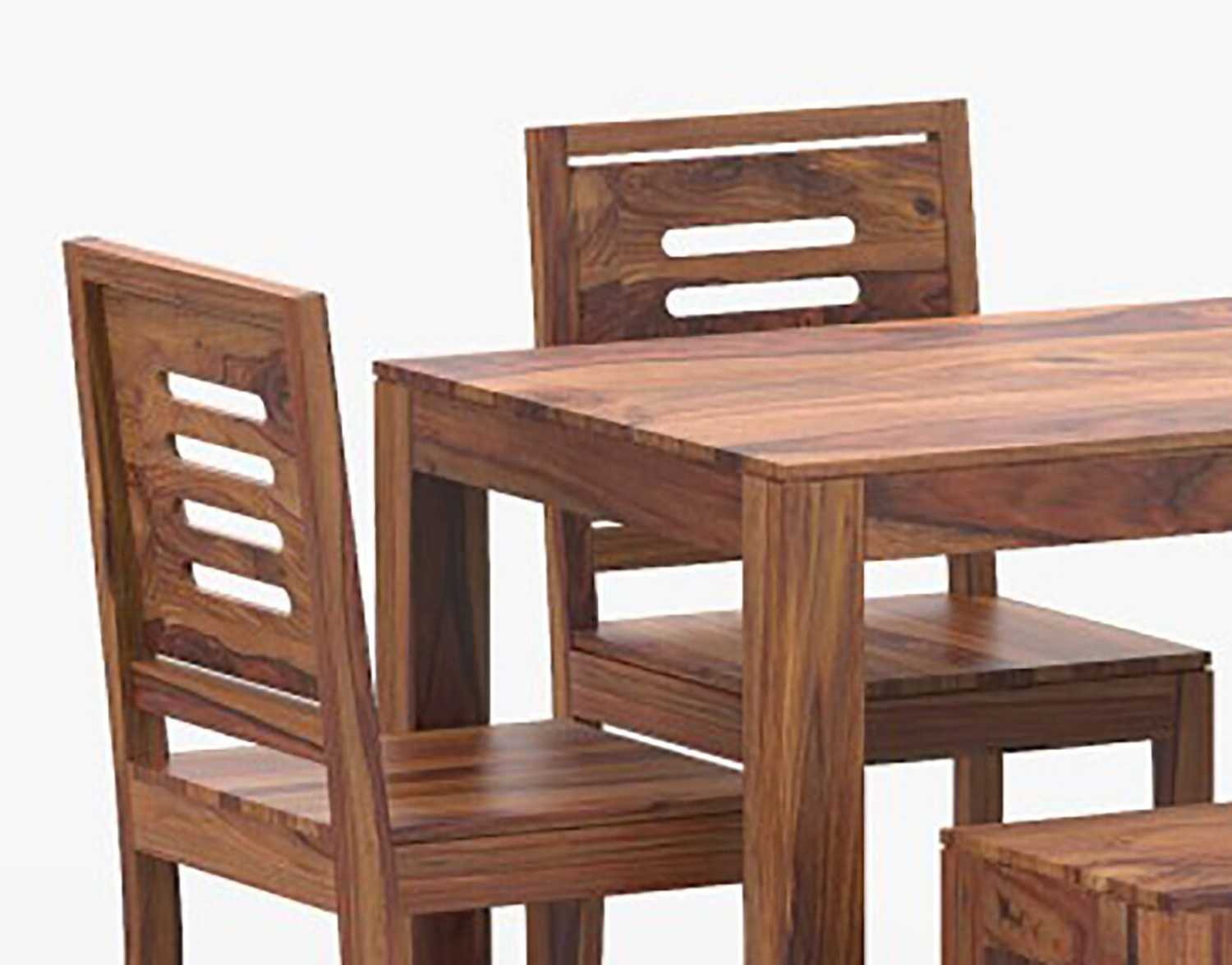 Image of mp enterprises Sheesham Wood 6 seater dining set with chairs For Room /Home /Hotel Solid Wood 6 Seater Dining Set