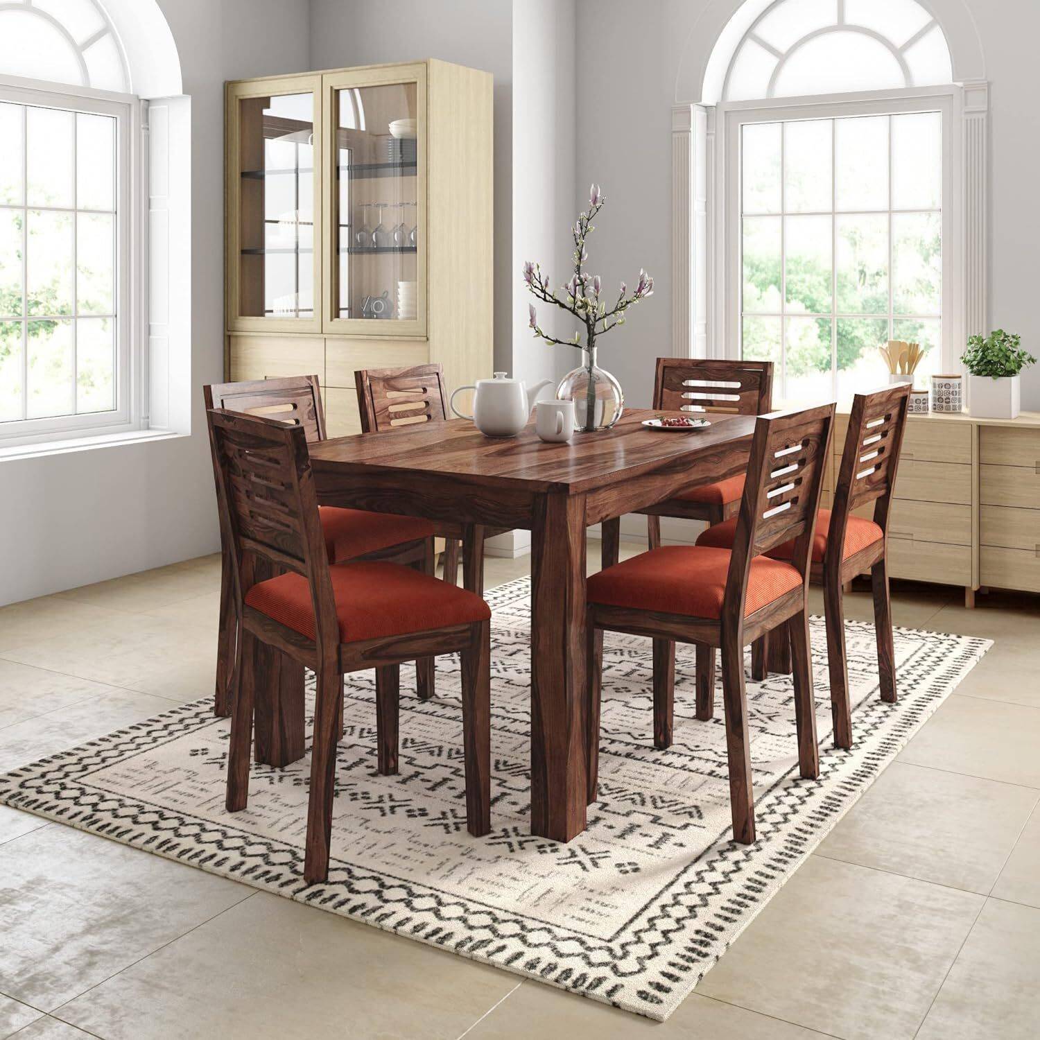 TRUE FURNITURE Sheesham ( Rosewood ) Solid Wood 6 Seater Dining Set Price in India - Buy TRUE FURNITURE Sheesham ( Rosewood ) Solid Wood 6 Seater Dining Set online at Flipkart.com