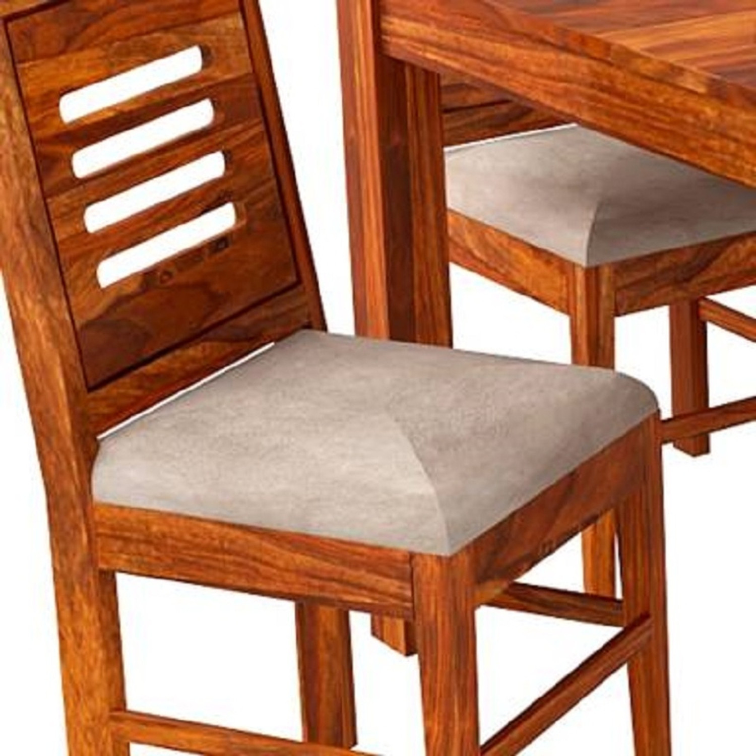 Image of Modway Sheesham Wood Dining Table For House /Office /Hotel Solid Wood 6 Seater Dining Set
