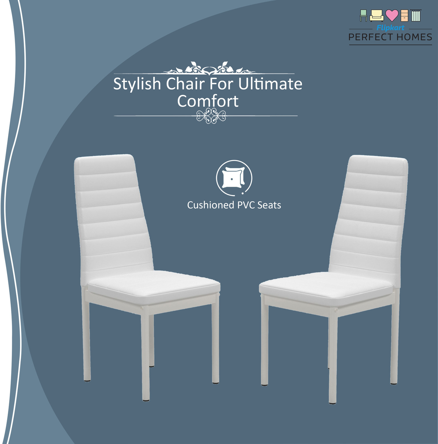 Image of Flipkart Perfect Homes Levyn Metal 6 Seater Dining Set