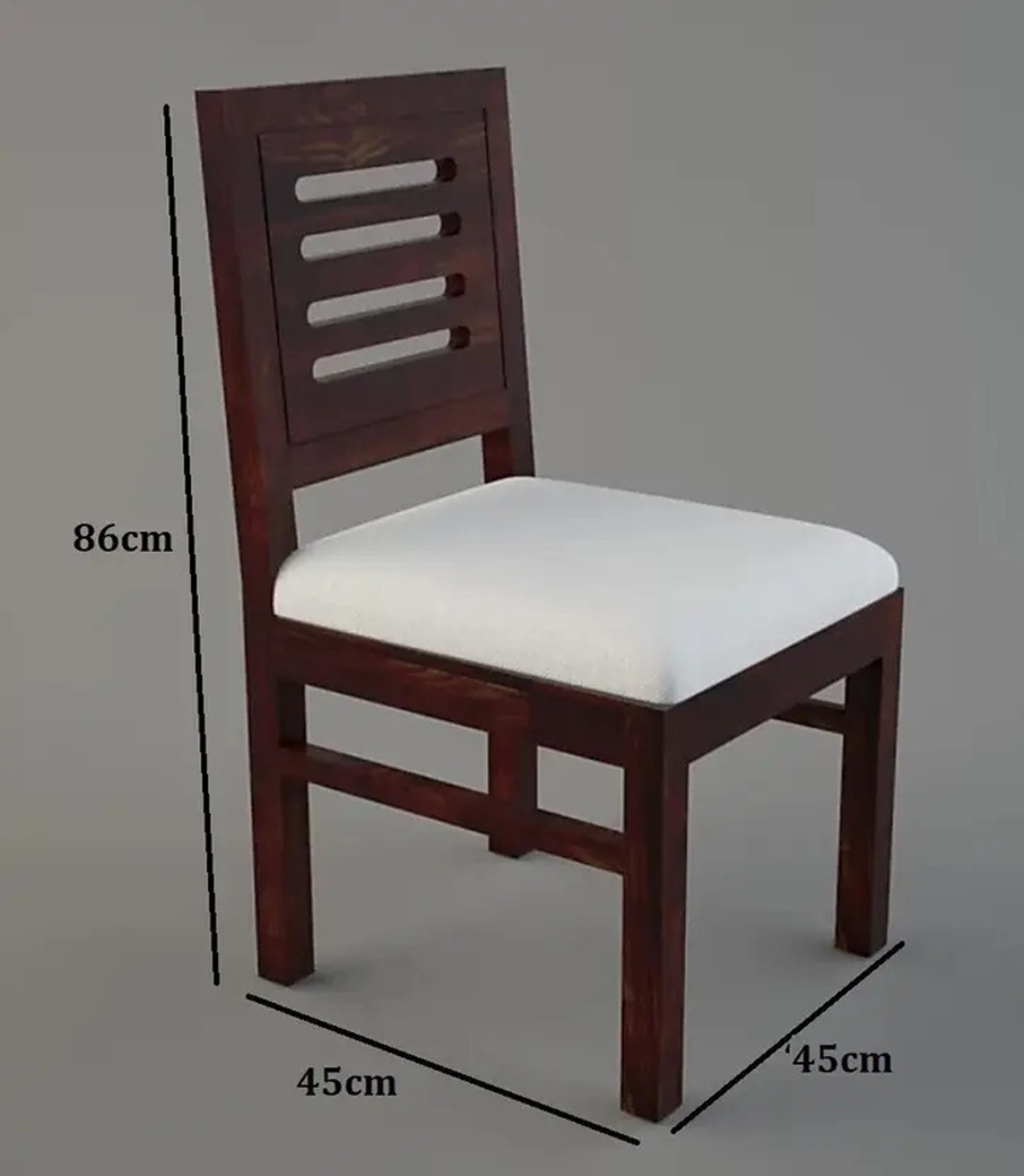 Image of UK FURNITURE Rosewood (Sheesham) Dining Room Set Solid Wood 6 Seater Dining Set (Finish Color -Rosewood Walnut, DIY(Do-It-Yourself))