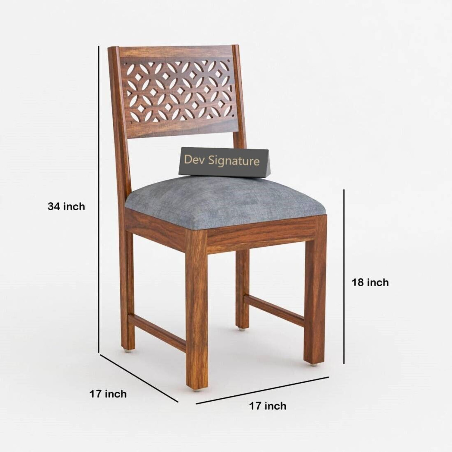 Image of Devsignature Solid Sheesham Wood Four Seater Dining Set For Kitchen , Hotel , Restaurant Solid Wood 4 Seater Dining Set