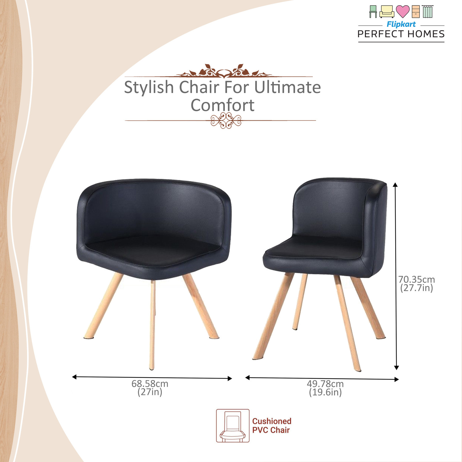 Image of Flipkart Perfect Homes Atiu Metal 4 Seater Dining Set