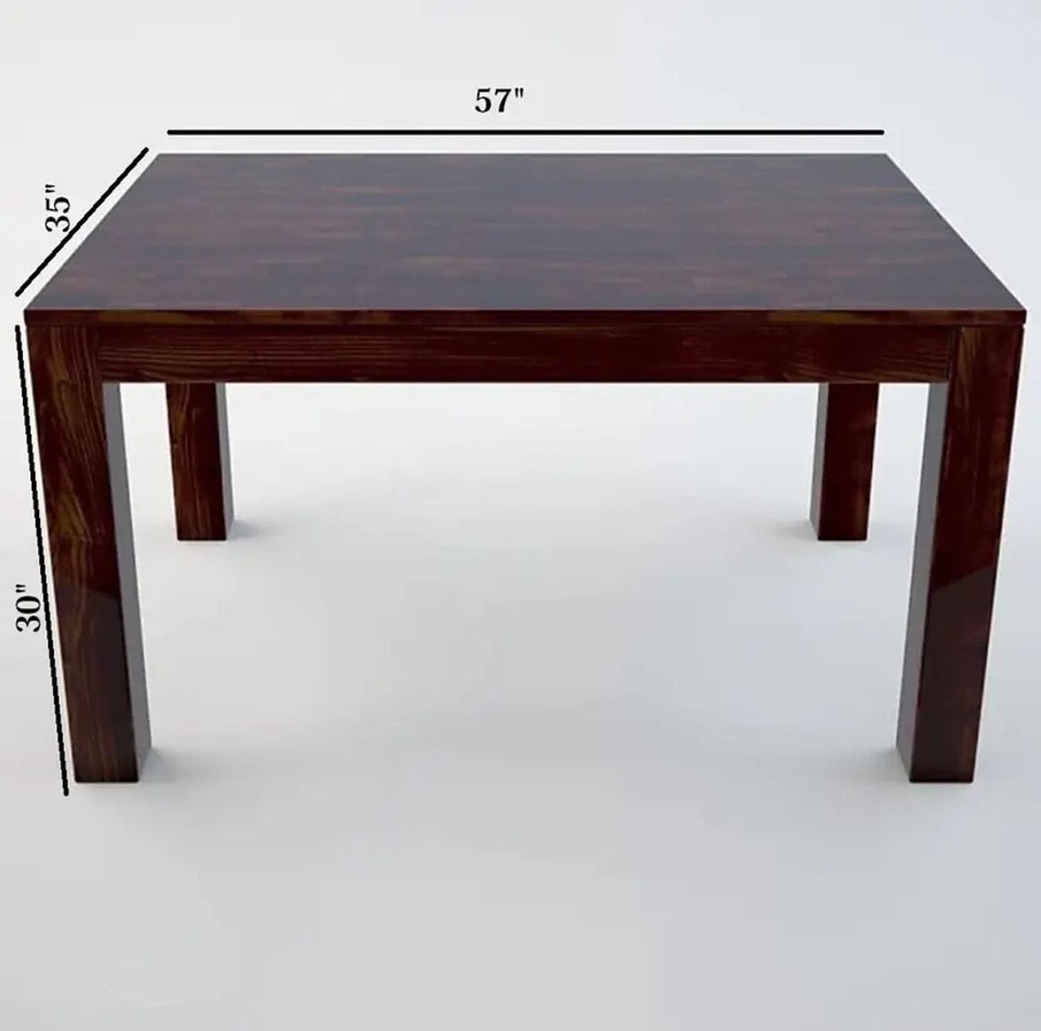 Image of UK FURNITURE Rosewood (Sheesham) Dining Room Set Solid Wood 6 Seater Dining Set (Finish Color -Rosewood Walnut, DIY(Do-It-Yourself))