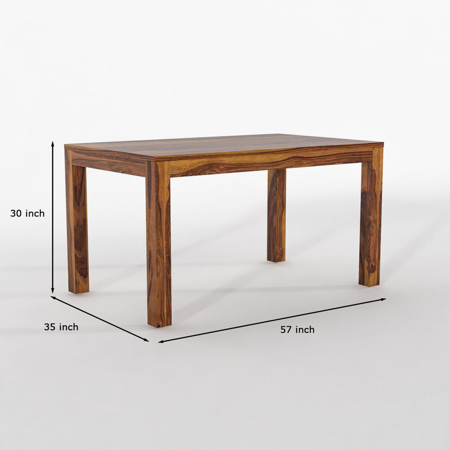 Image of Taskwood Furniture Solid Sheesham Wood Six Seater Dining Set For Dining Room, Restaurant Solid Wood 6 Seater Dining Set