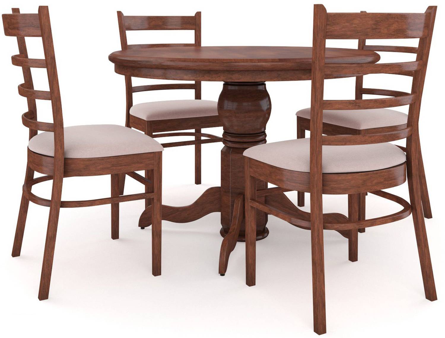 RoyalOak COCO Solid Wood 4 Seater Dining Set