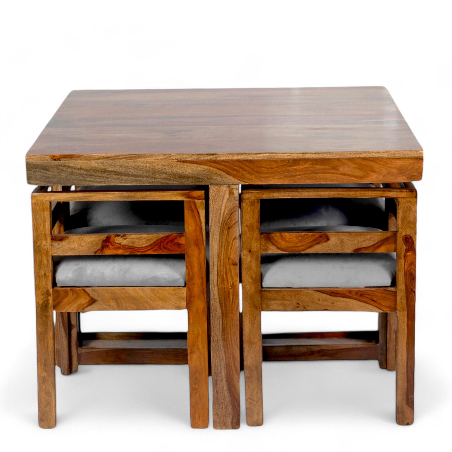 Image of Ikiriya Kingston Sheesham ( Rosewood ) Solid Wood 4 Seater Dining Set