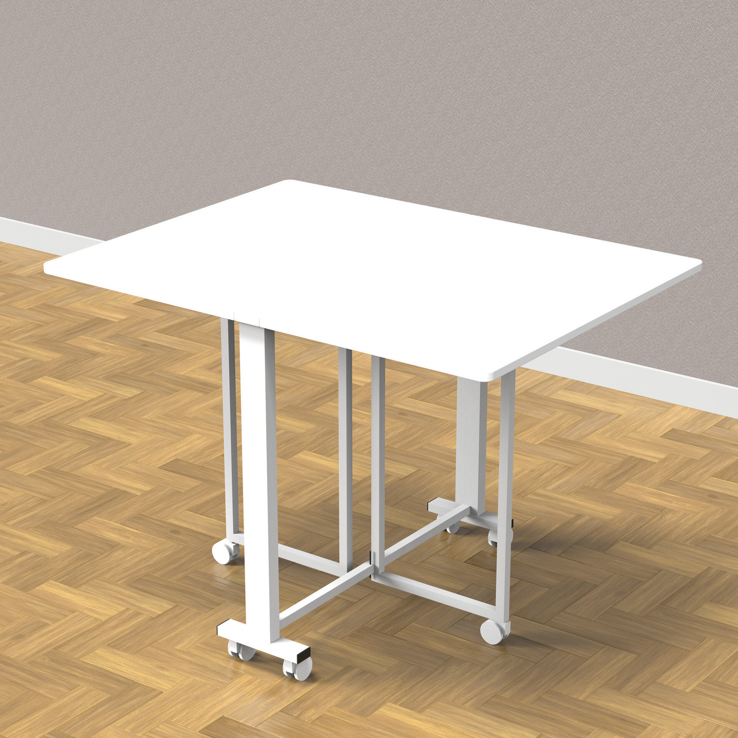 Image of InnoFur Pacio Folding Engineered Wood 6 Seater Dining Table