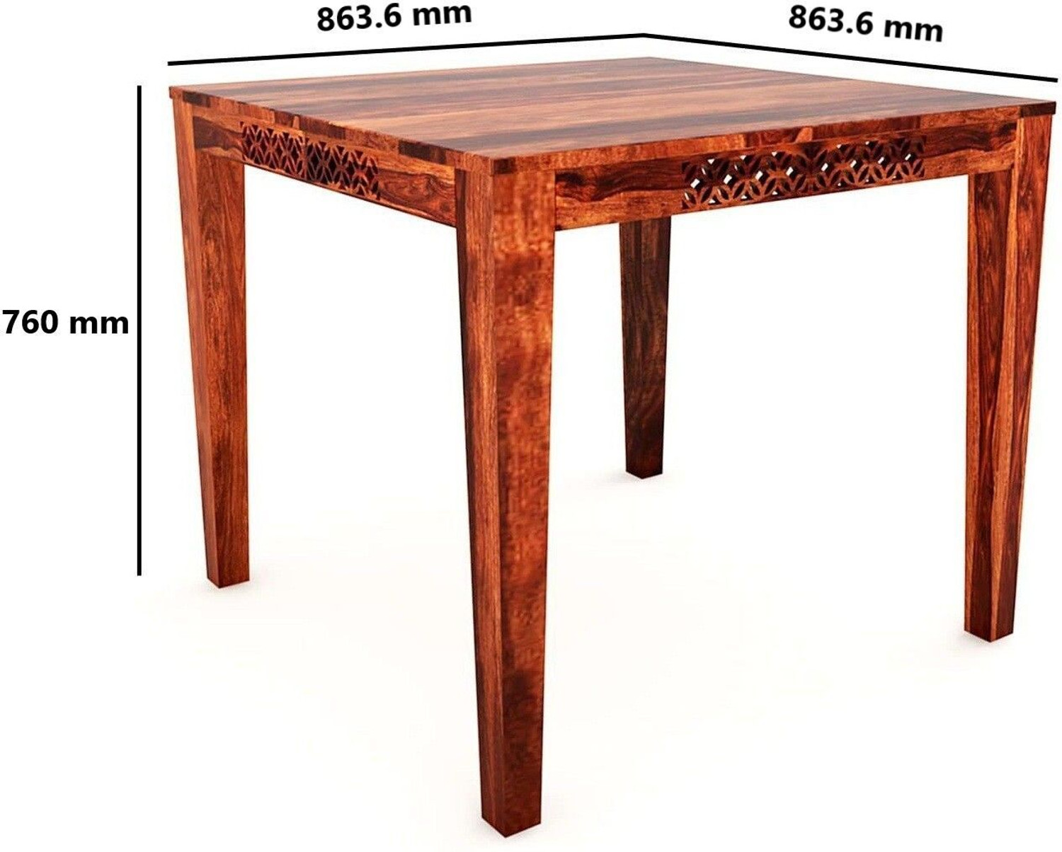 Image of JHDECOR Solid Wood Dining Set|Dining Table Chair Set|4 Seater Dining Set|Table Chair Set Solid Wood 4 Seater Dining Table