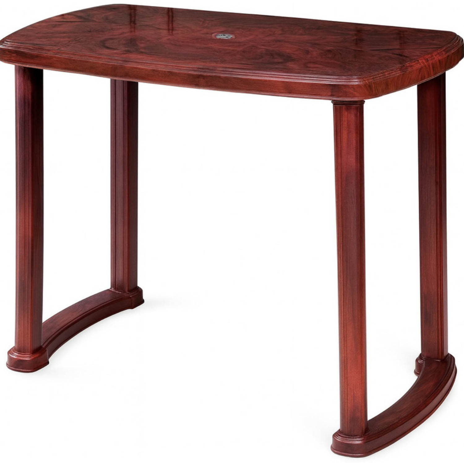 Image of Heritageman Contemporary Wood Accent Collection Plastic 4 Seater Dining Table