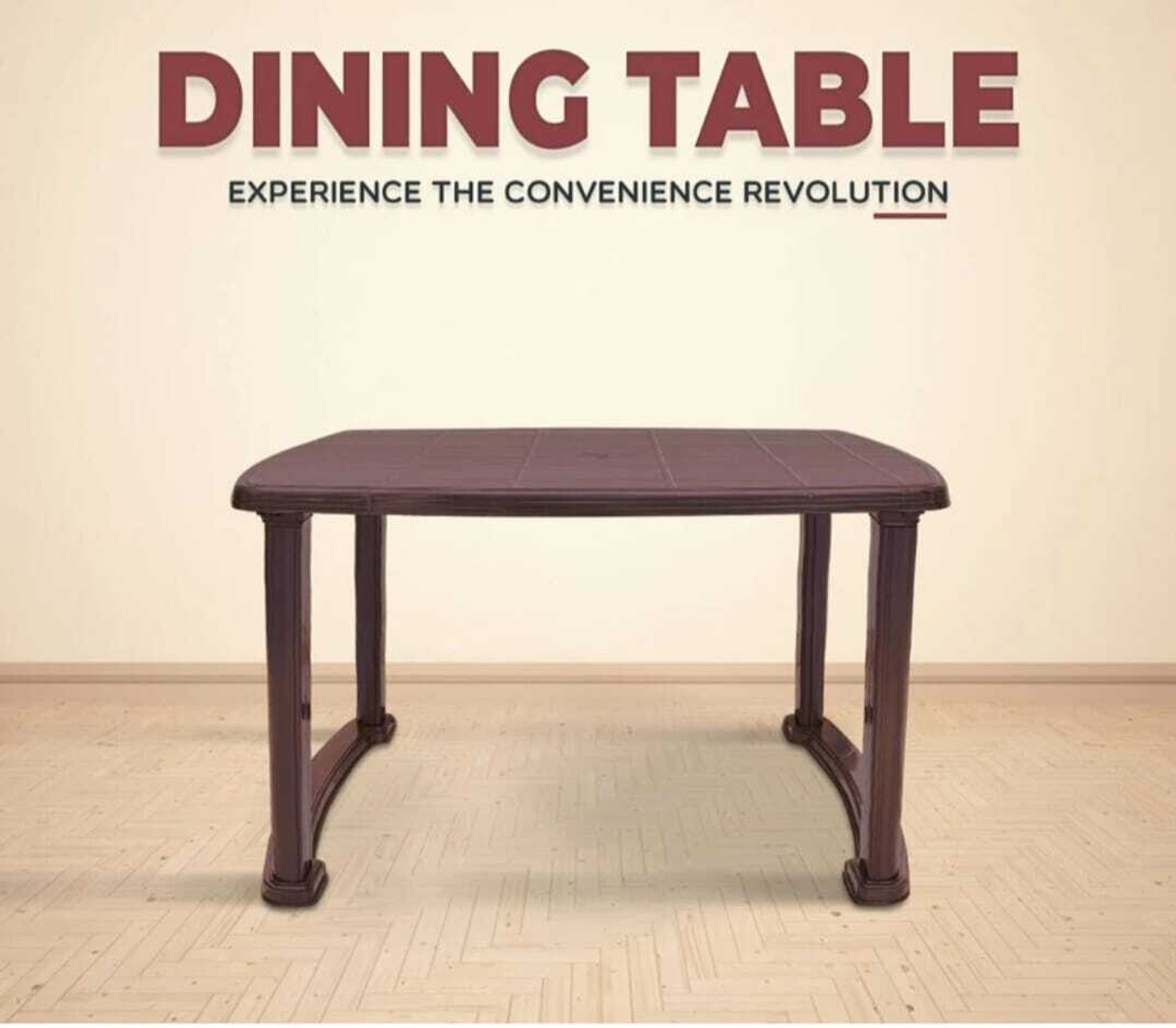 Image of National plasto 201 Plastic 4 Seater Dining Table