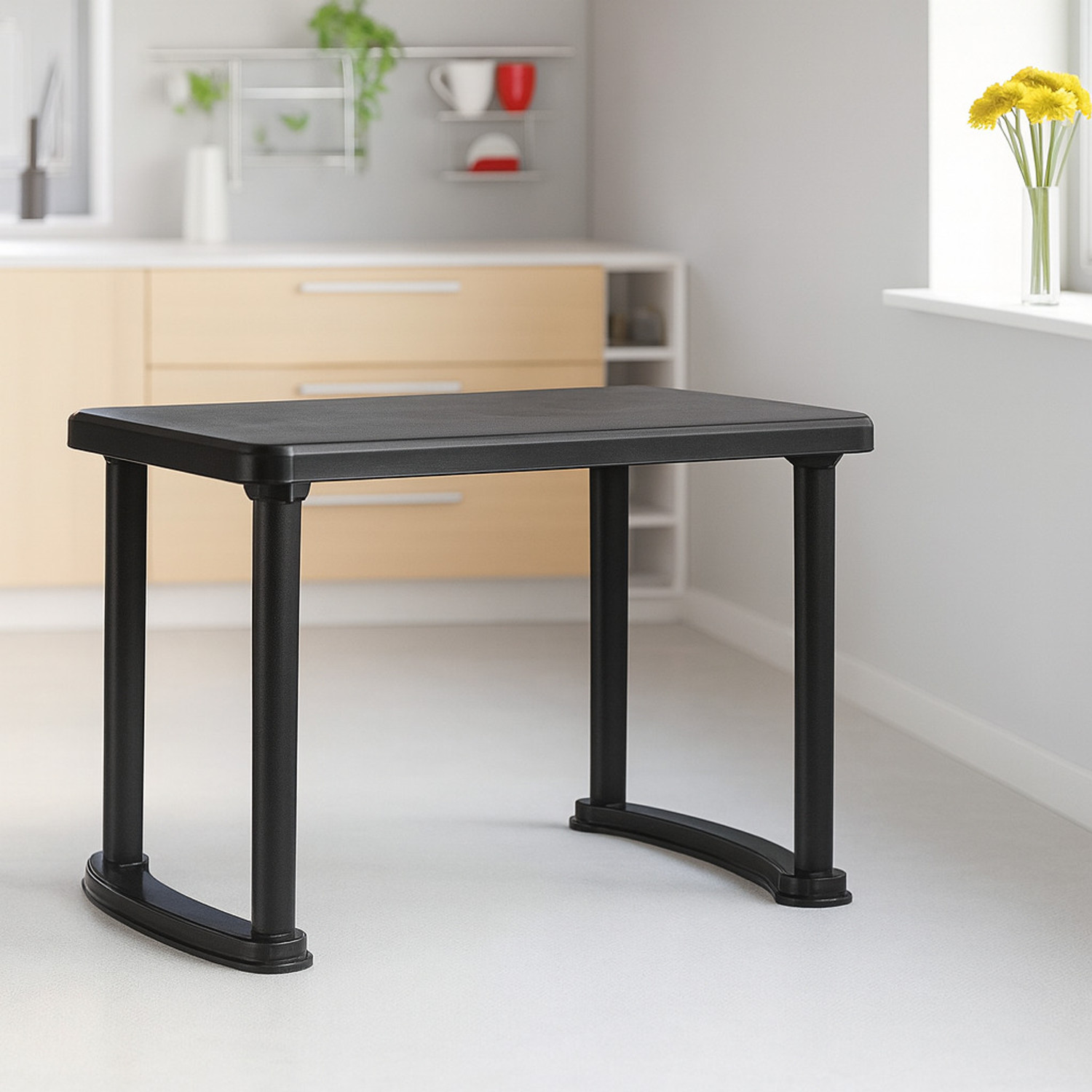 Image of Novatec Plastic 4 Seater Dining Table
