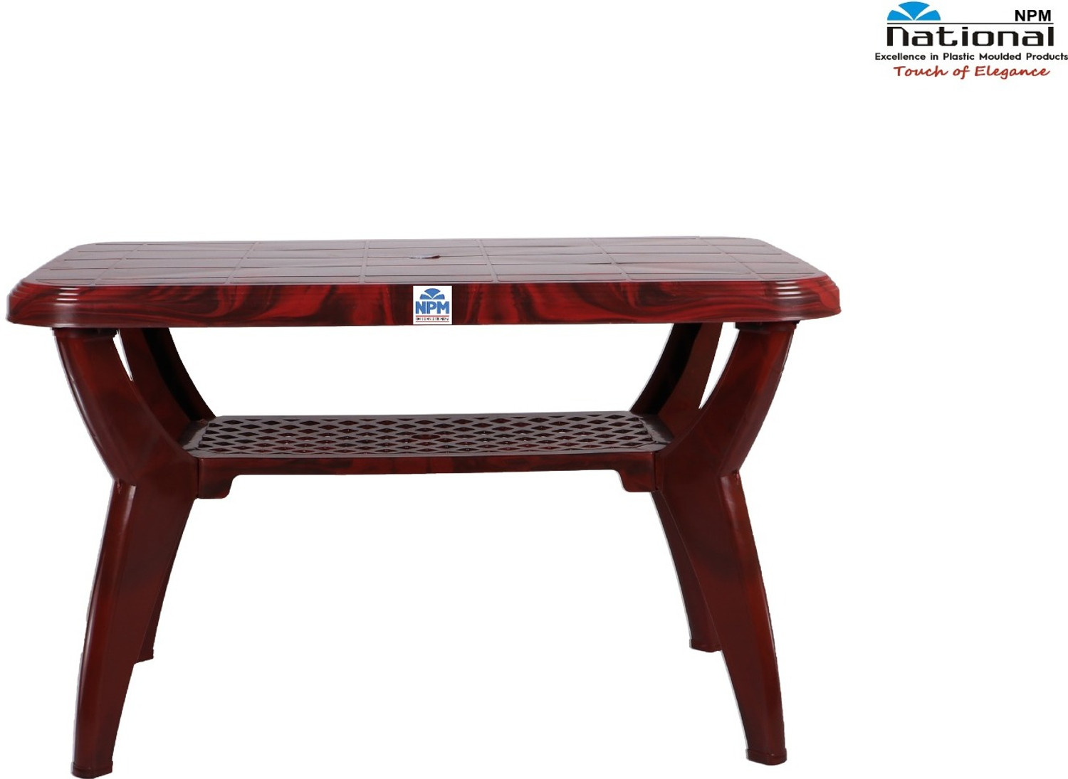 Image of NPM NATIONAL MAHARAJA Premium Plastic Center Table for Living Room, Balcony & Garden Plastic 4 Seater Dining Table