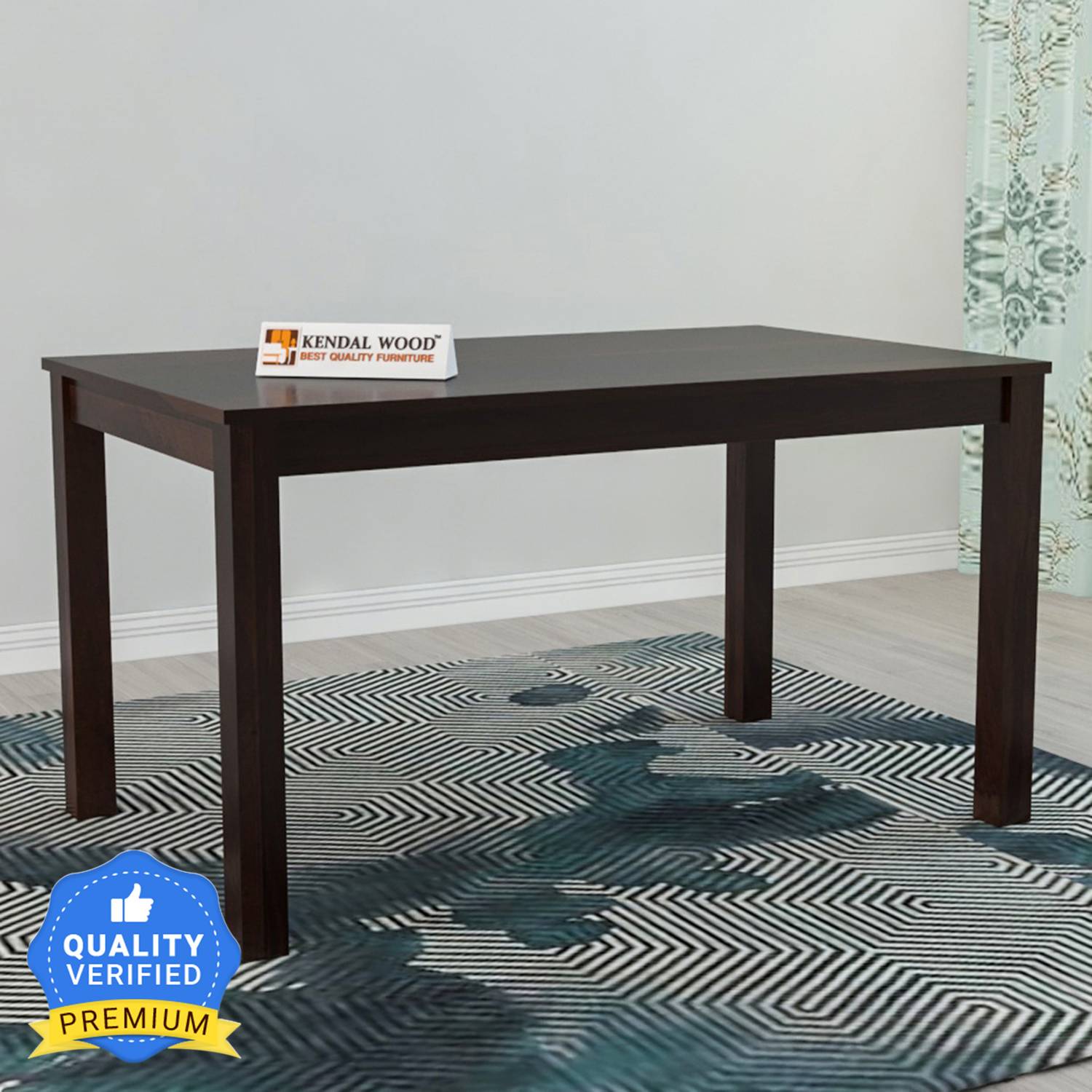 Kendalwood Furniture Premium Dining Room Furniture Wooden Dining Table Solid Wood 6 Seater Dining Table