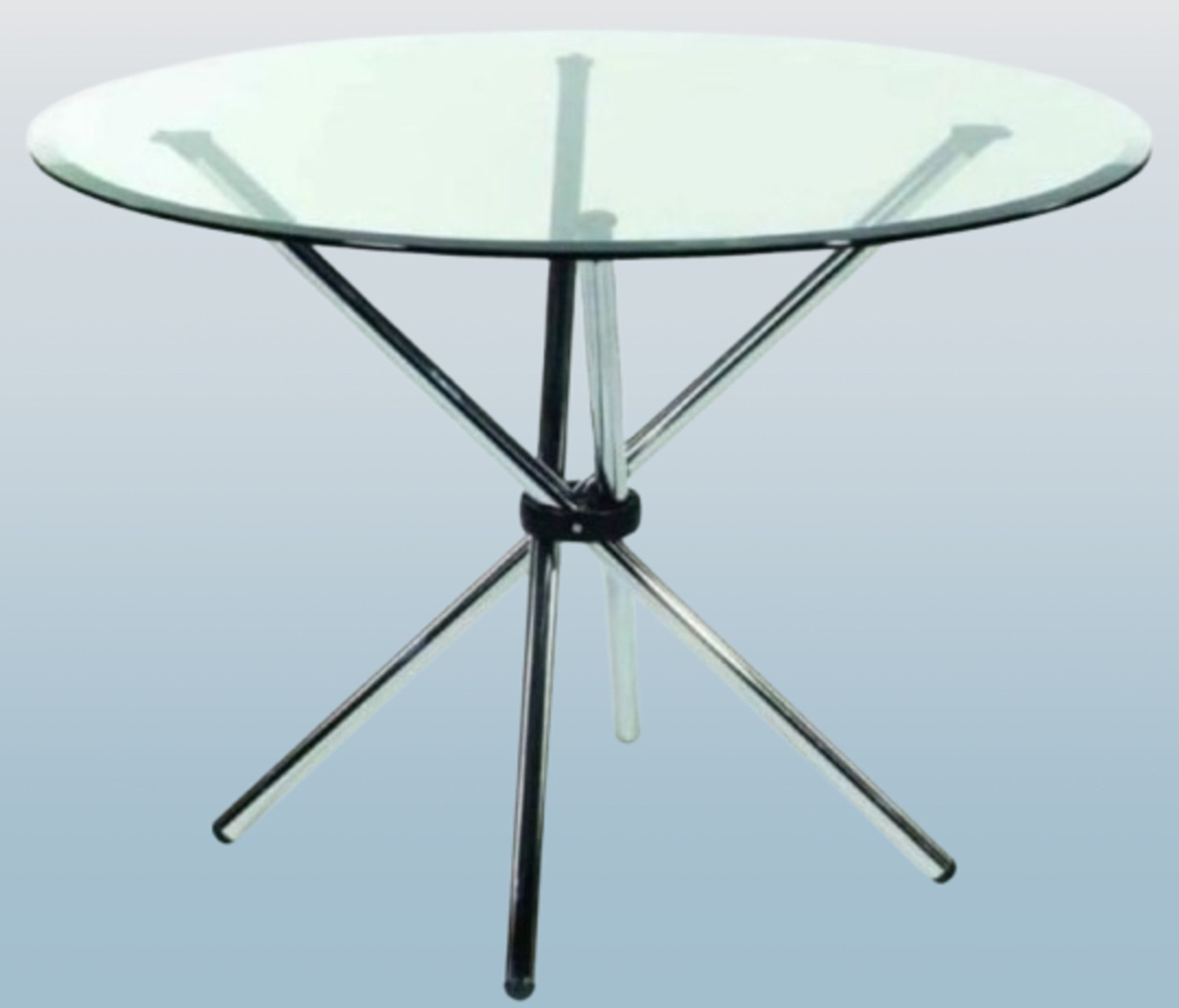 Image of suhana group Round Glass Coffee Table Glass 4 Seater Dining Table