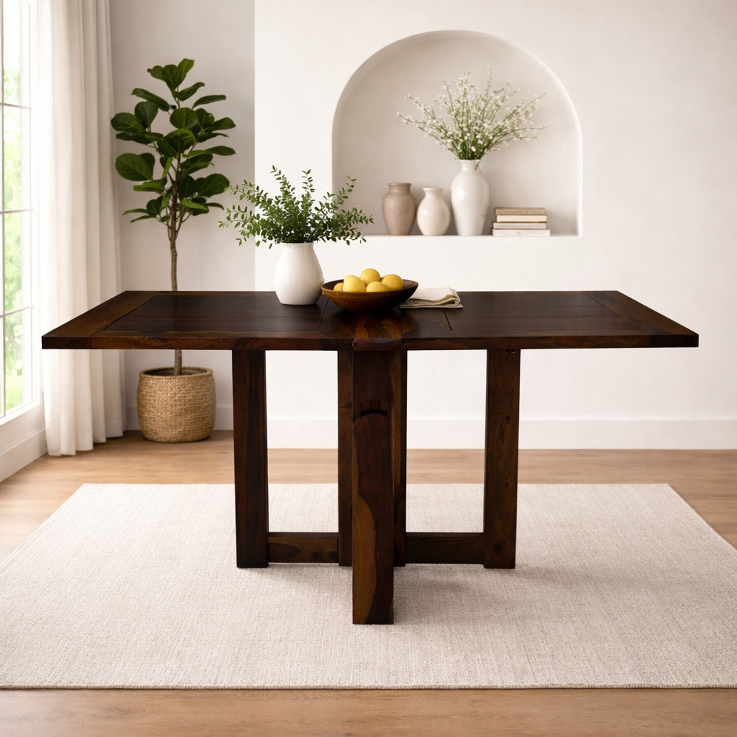 Image of Angel Furniture Solid Wood 6 Seater Dining Table
