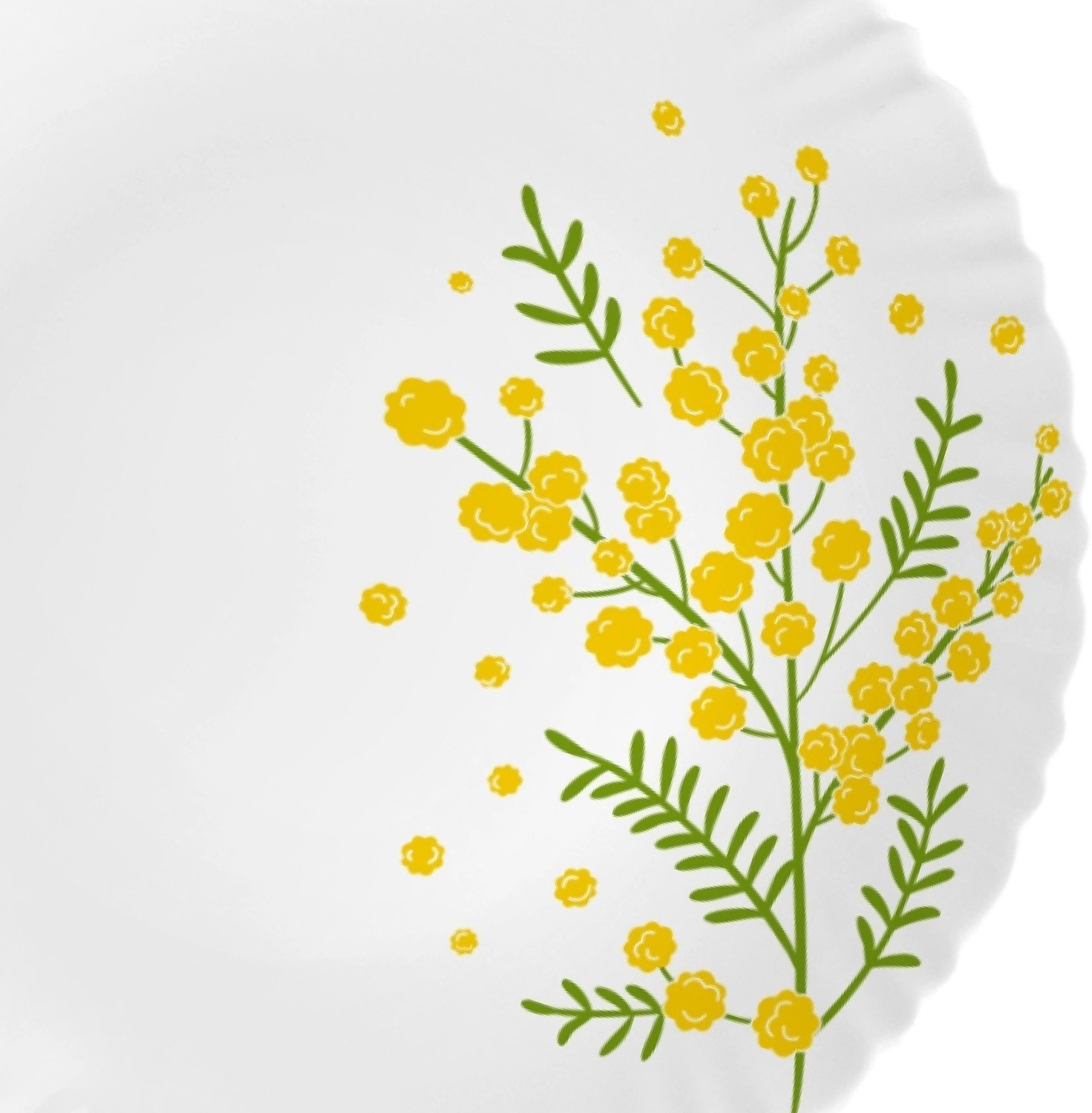 Image of cello Pack of 17 Opalware Dazzle Series Girasol Crockery Set | Dishwasher Safe | Light-Weight Dinner Set (Yellow, Green, Microwave Safe)
