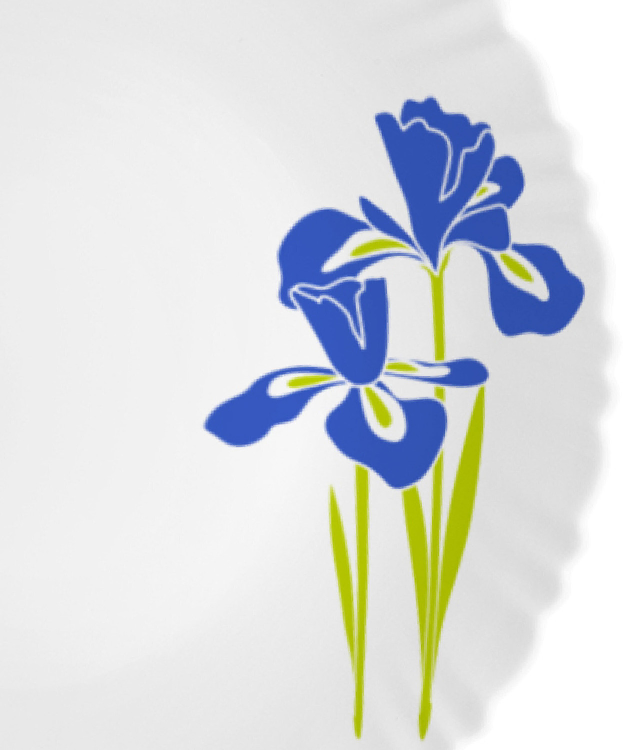 Image of cello Pack of 34 Opalware Dazzle Blue Iris|Crockery Blue Dinner Set