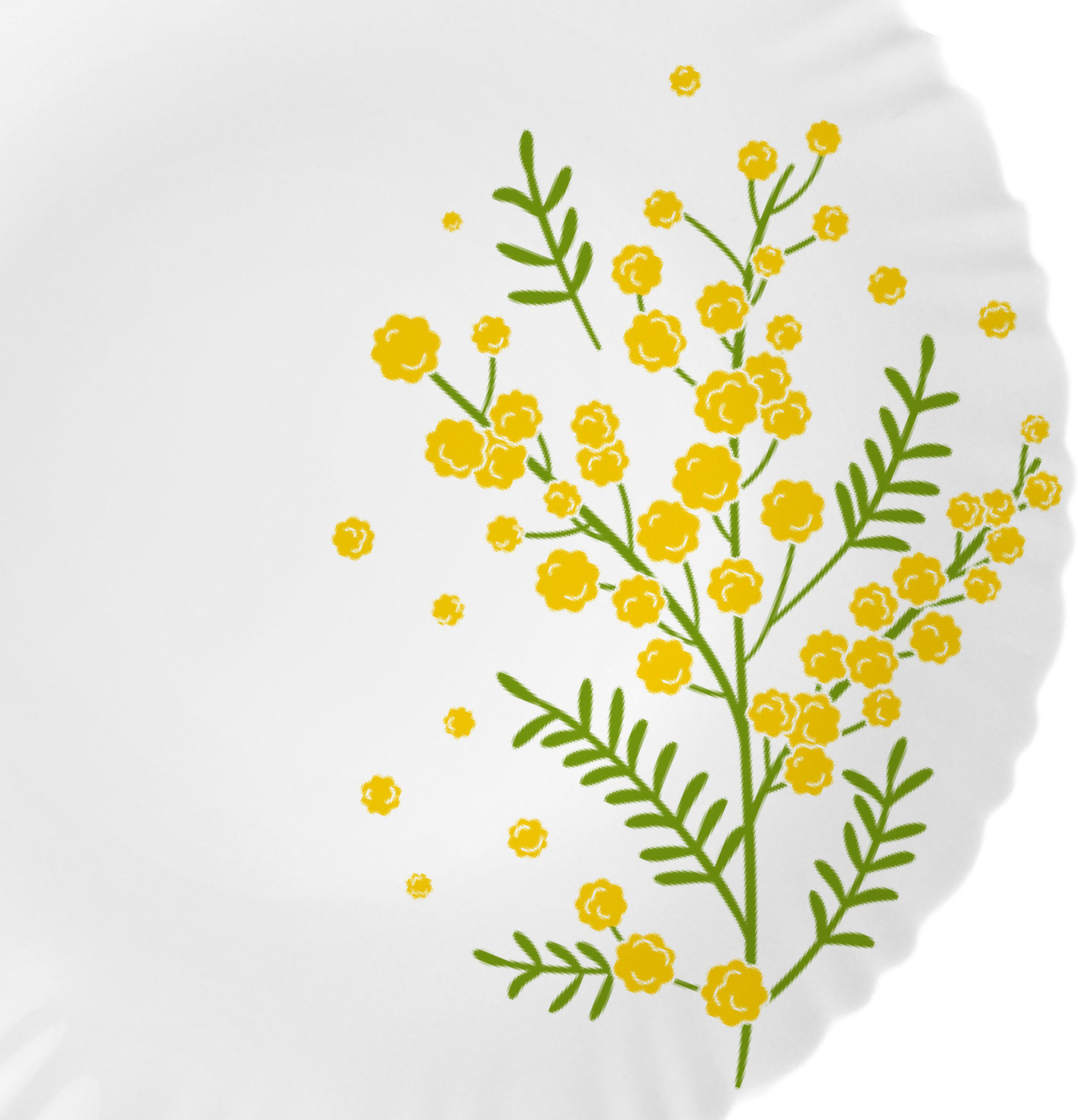 Image of cello Pack of 22 Opalware Dazzle Series Girasol Crockery Set | Dishwasher Safe | Light-Weight Dinner Set (Yellow, Green, Microwave Safe)