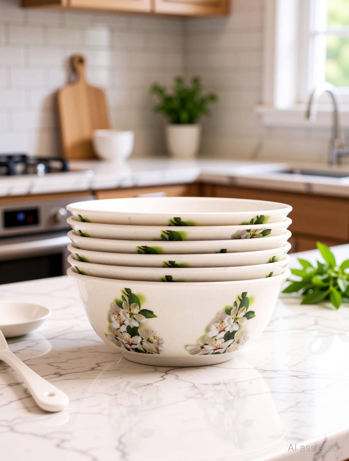 BATANIYA Melamine Serving Bowl Mor Pankh Designer