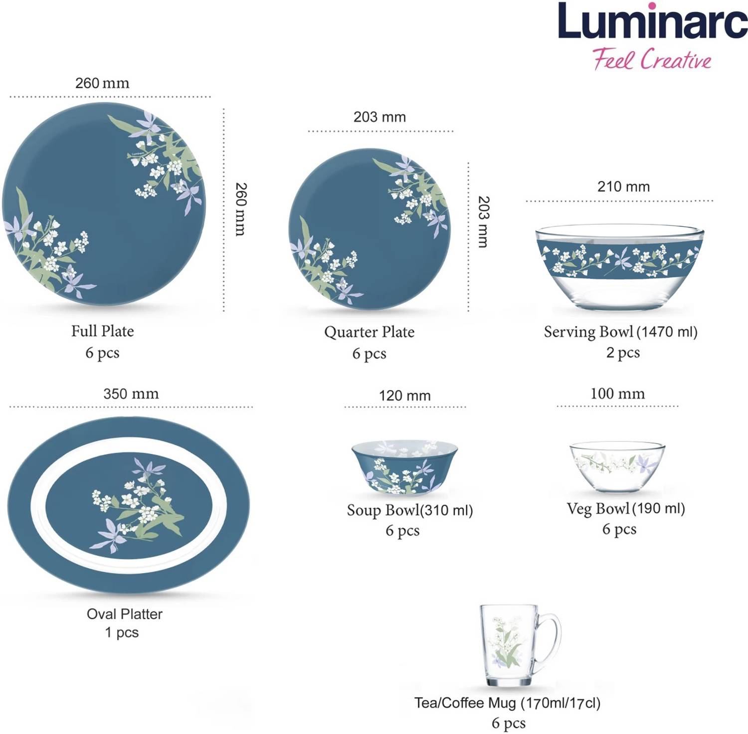 Luminarc Keon Simply Serving Bowl-L