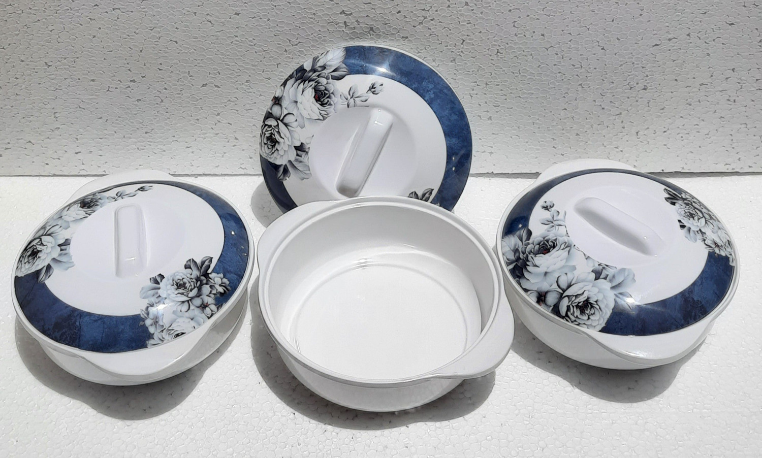 Image of Radhe Crockery Pack of 41 Melamin SILVERROCK Dinner Set