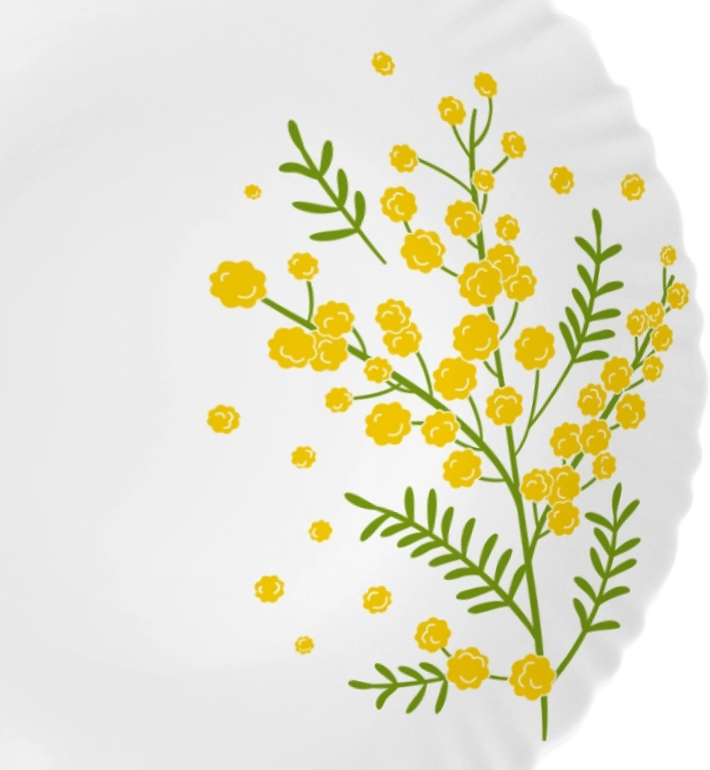 Image of cello Pack of 10 Opalware Dazzle Series Girasol Crockery Set | Dishwasher Safe | Light-Weight Dinner Set (Yellow, Green, Microwave Safe)