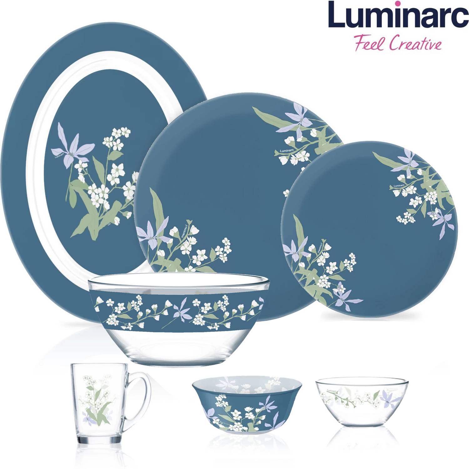 Luminarc Marbreeze Dinner Set