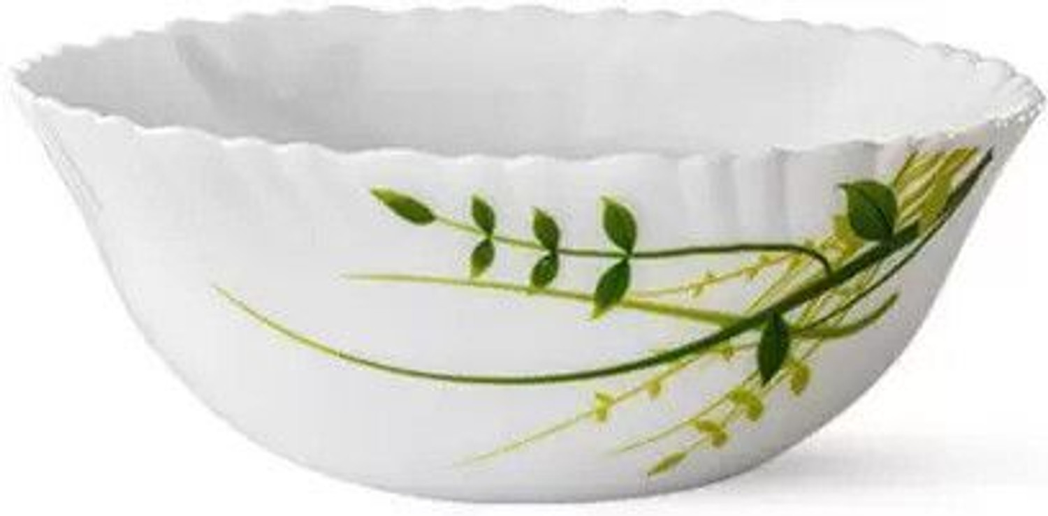 Image of BOROSIL Pack of 27 Opalware LARAH BY BOROSIL 27 N GREEN HERBS DESIGN DINNER SET Dinner Set