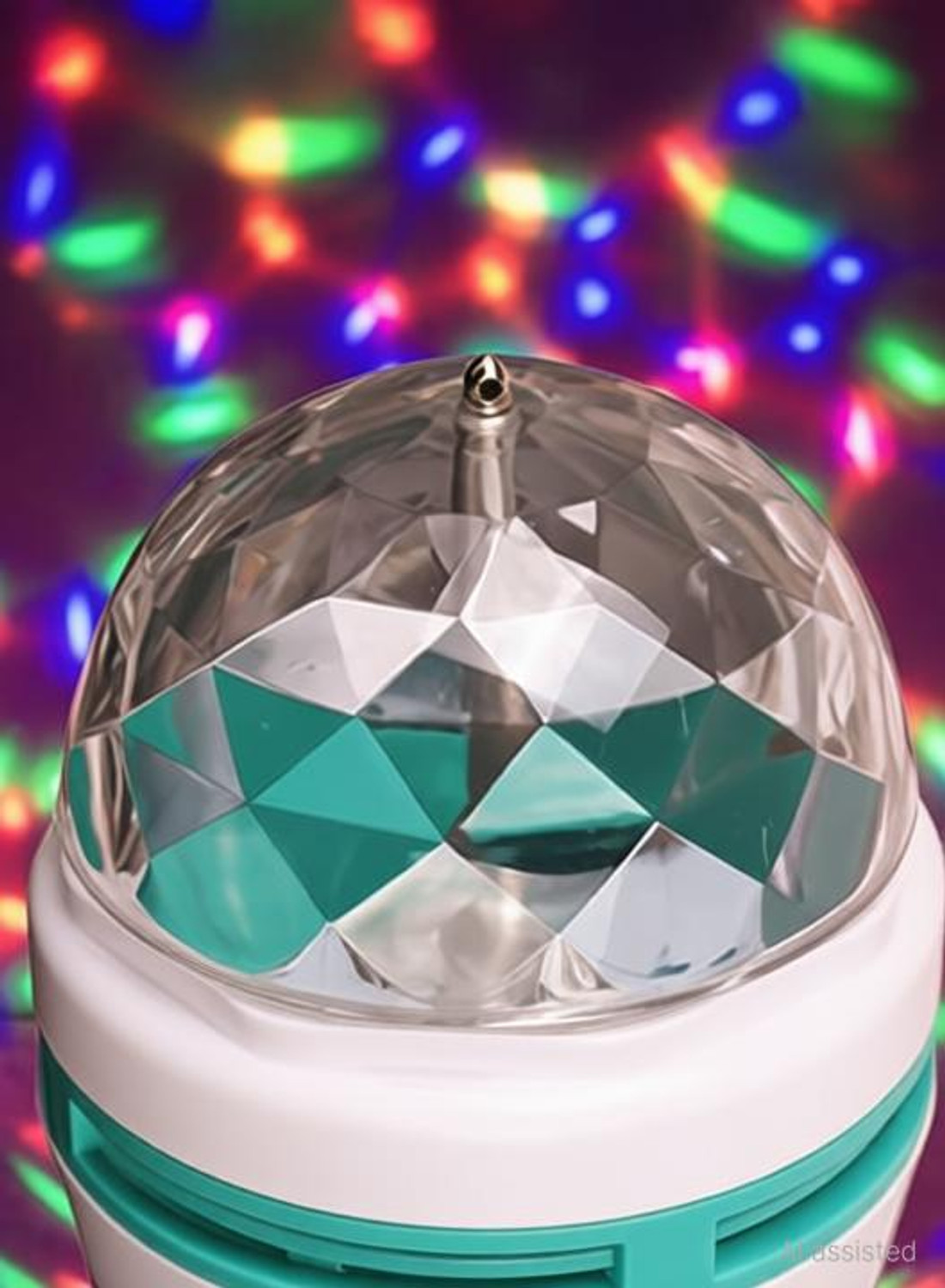 Image of Faymon 360 Degree Crystal Rotating Magic Disco LED Bulb Lamp Single Disco Ball