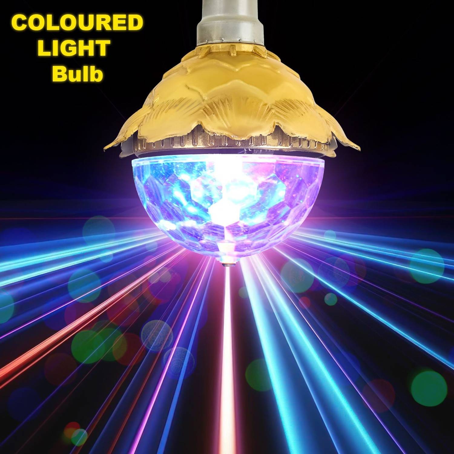 Glowing Night Golden Jumbo Disco Bulb for Party Home Birthday Dan