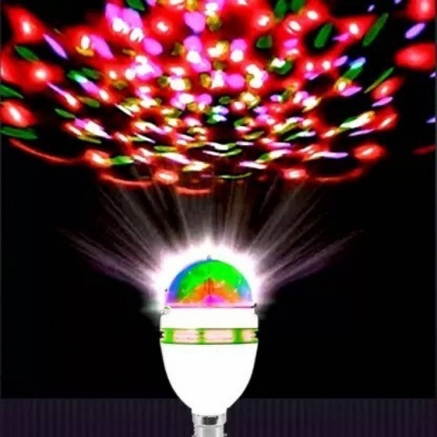 Traders Auto Rotate LED Stage Light Bulb Single Disco Ball trade