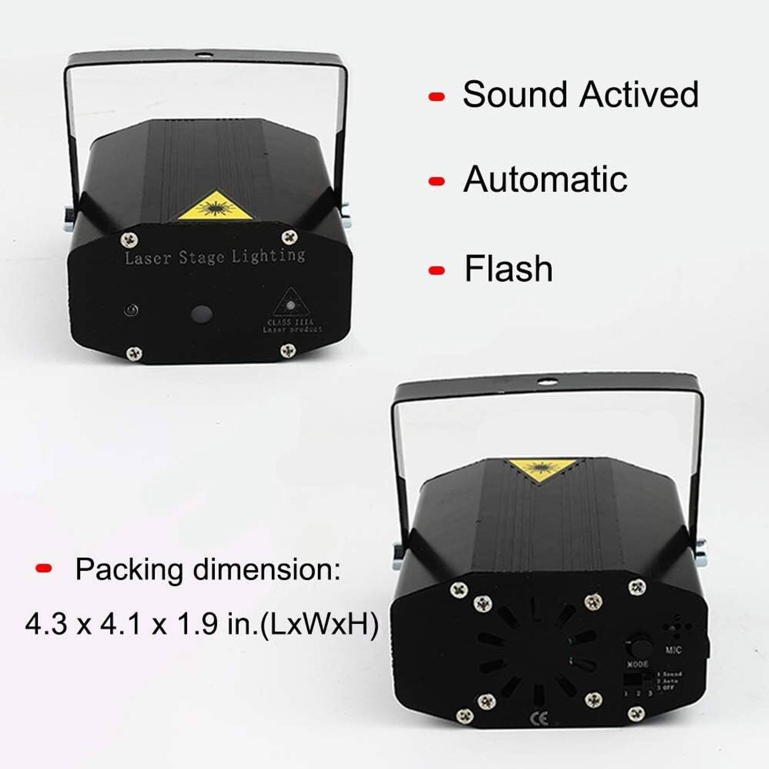 VOLTegIC Mini Laser Projector Party Lights - Image 3
