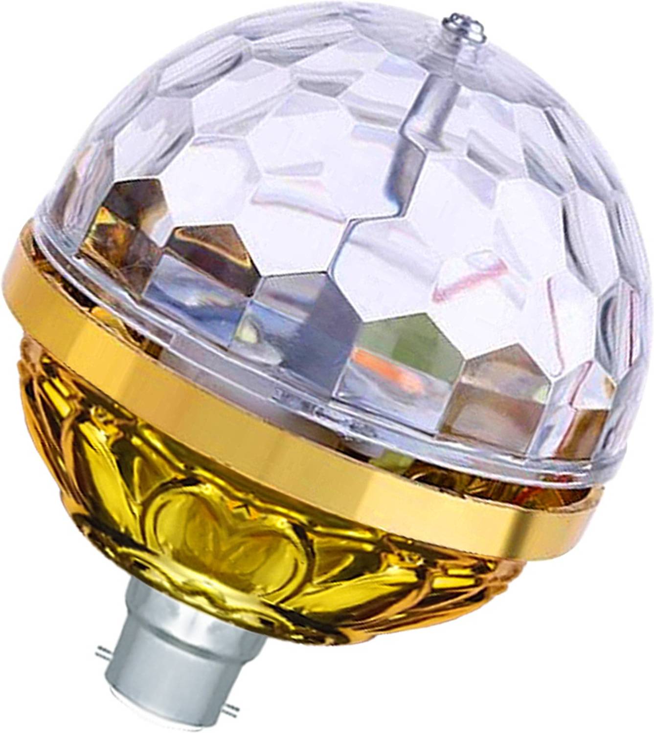 MOOZMOB Golden Jumbo Disco LED Bulb for Party Home Birthday Danci