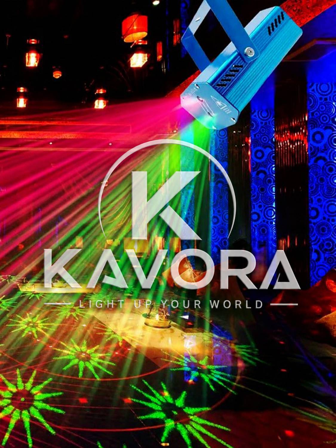 KAVORA Laser Projector Light 6 Patterns Ideal for Home, Party, Ou