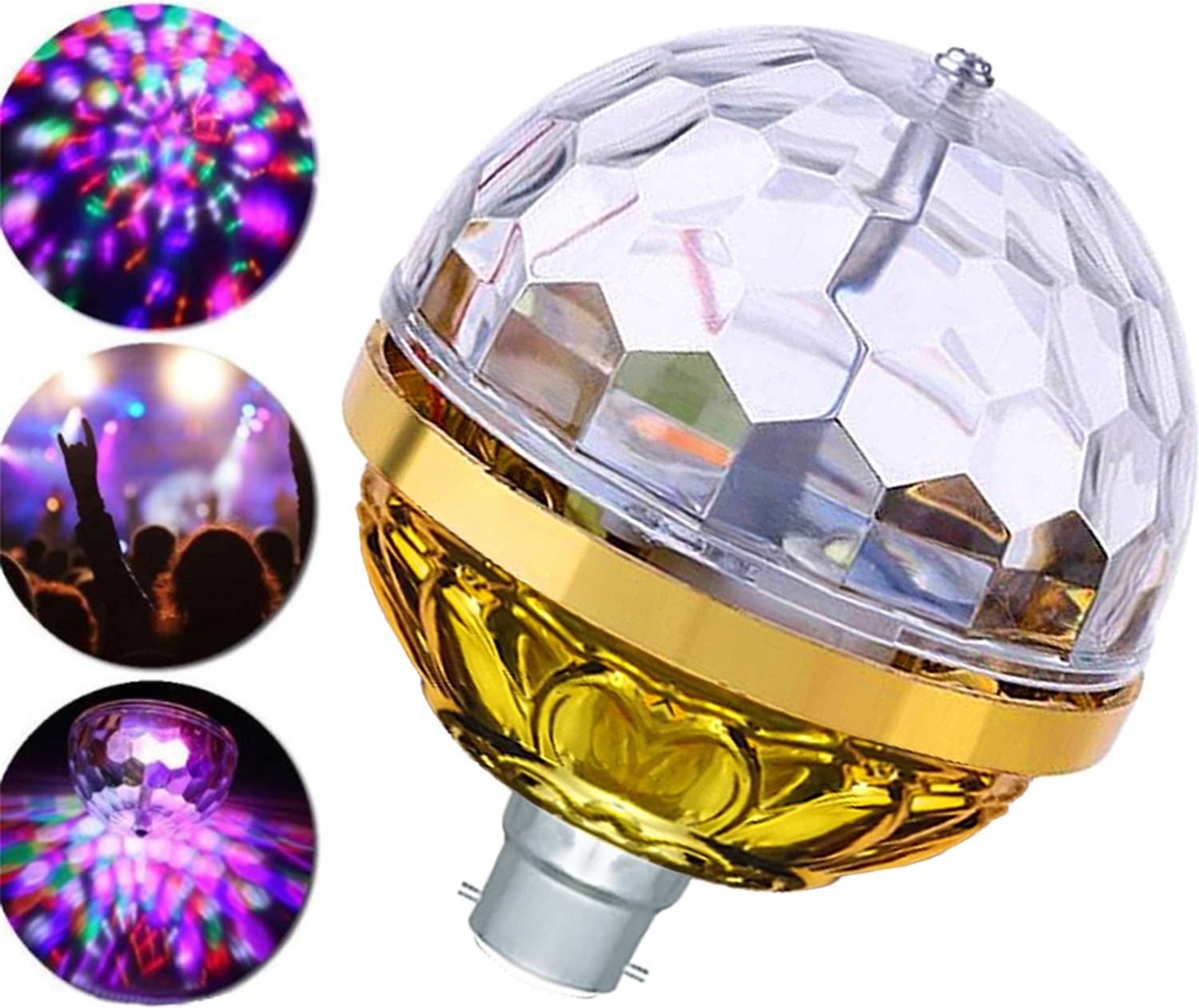 MOOZMOB Golden Jumbo Disco Bulb for Party Home Birthday Dancing S
