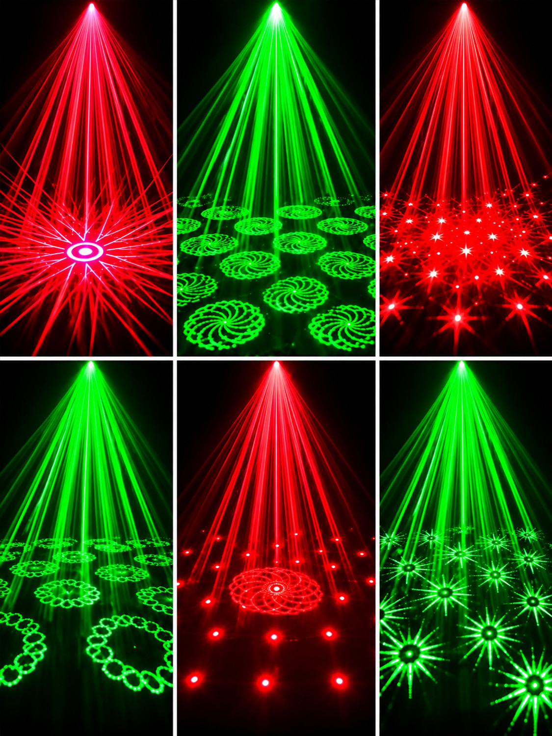 Image of KAVORA Laser 12 Mode Projector Light for Home Parties, DJ Events- Black Shower Laser Light (Ball Diameter: 5 cm)
