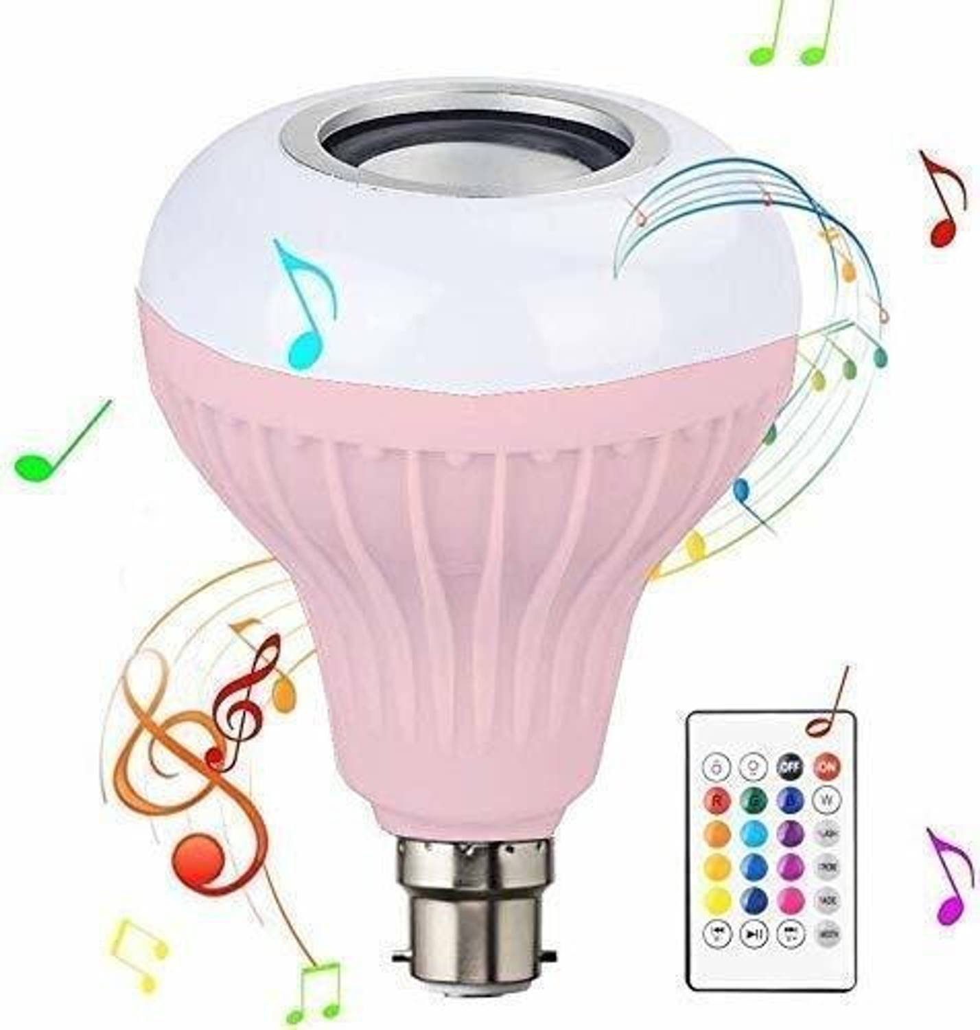G G Garg Bulb With Speaker And Remote Control For Party,Home,Disc