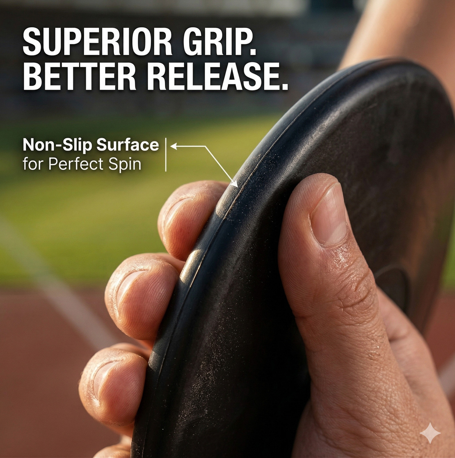 Image of COUGAR Discus Throw , Disc Throw 2Kg , Black Rubber Discuss Sponge Discus Throw Disc