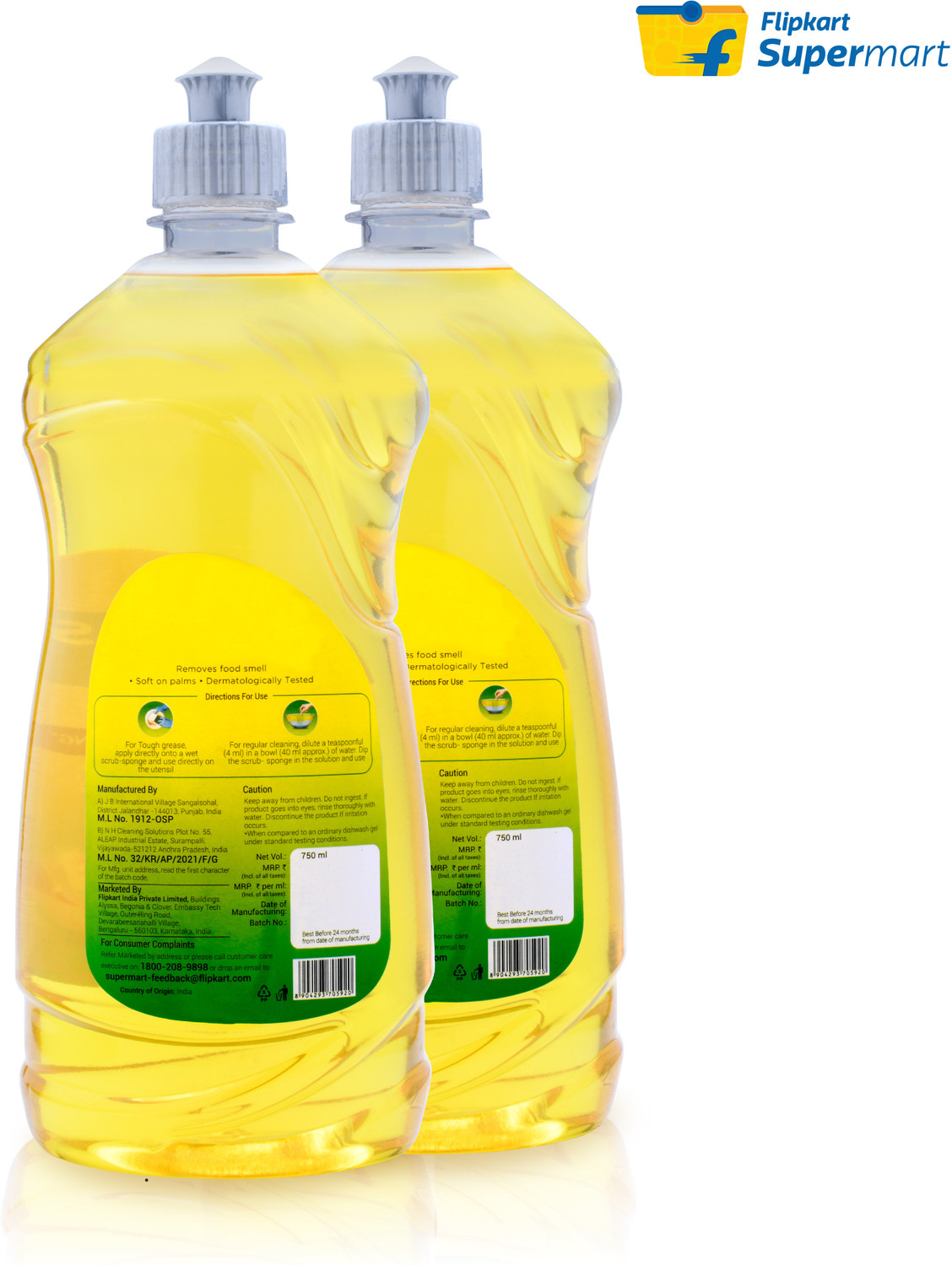 Image of Flipkart Supermart Lemon Dish Cleaning Gel