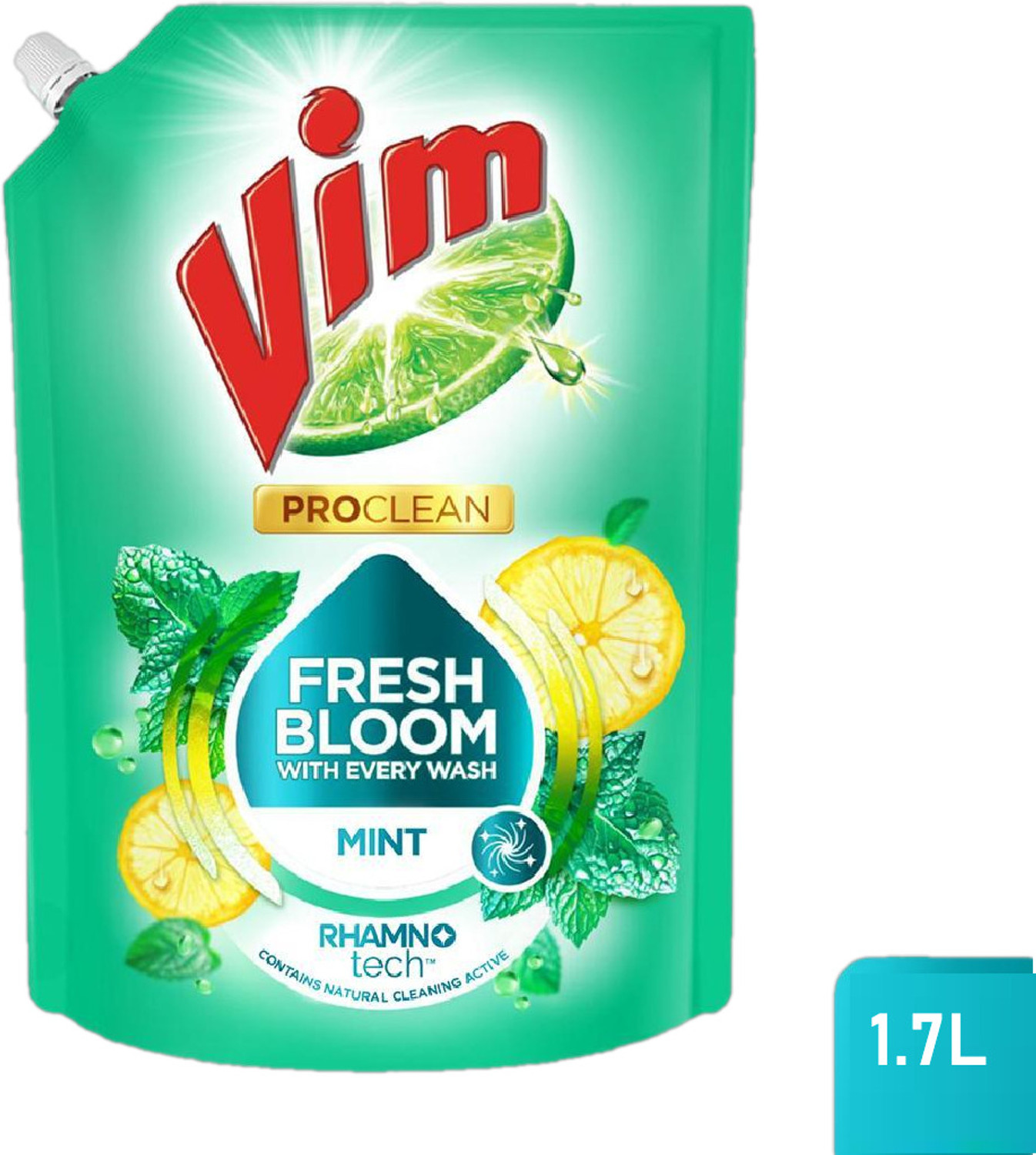 Image of Vim Dishwash Anti Smell Liquid Dish Cleaning Gel (Pudina, 1.7 L)