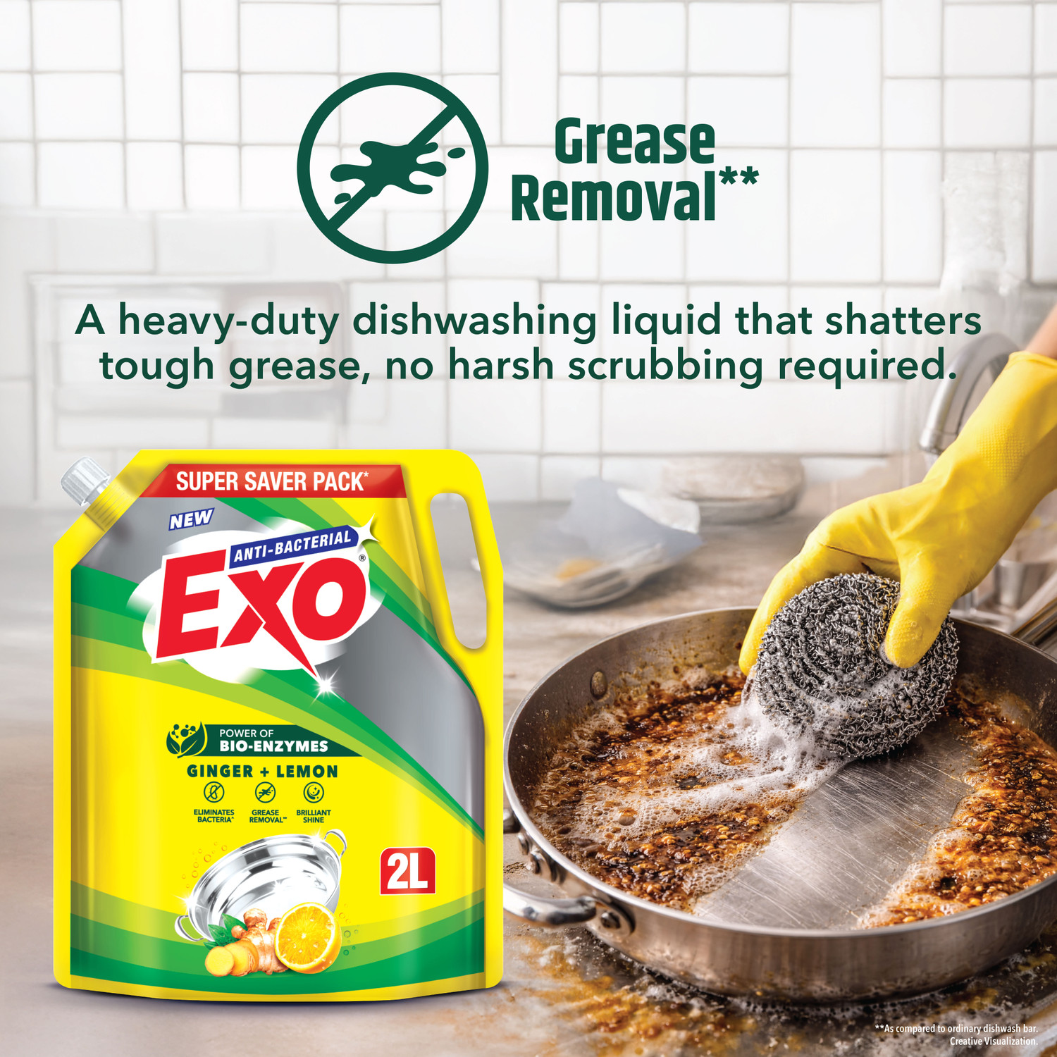 Image of Exo Power of Bio-Enzymes Refill Pouch Dish Cleaning Gel