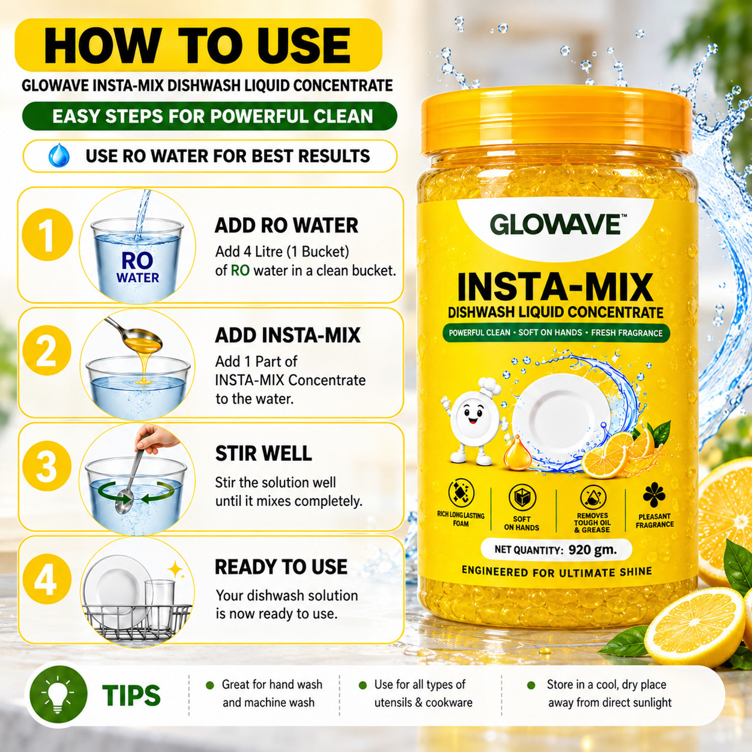 Image of Morelight DTERGENT AND DISHWASH CONCENTRATE COMBO am Fresh Liquid Detergent